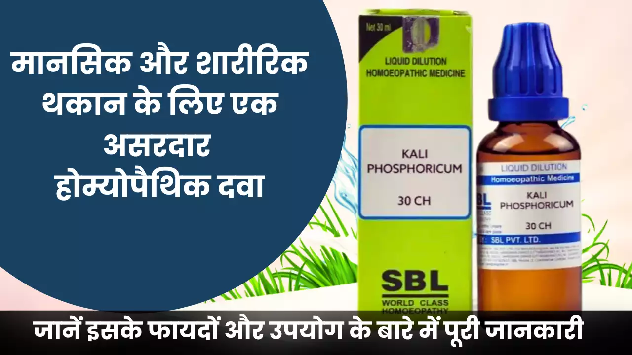 SBL Kali Phosphoricum 6X Uses In Hindi